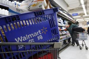 WalMart says 90 percent of its curbside customers are repeat users and more than 90 percent of its baskets include fresh grocery items like dairy and produce. (Reuters)