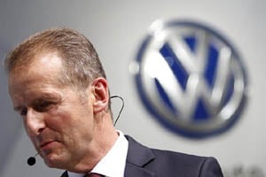 "Winning back trust also means improving our strategy here in the United States," Herbert Diess said before announcing plans to beef up VW's offerings of sport-utility vehicles popular with American consumers. (Reuters photo)
