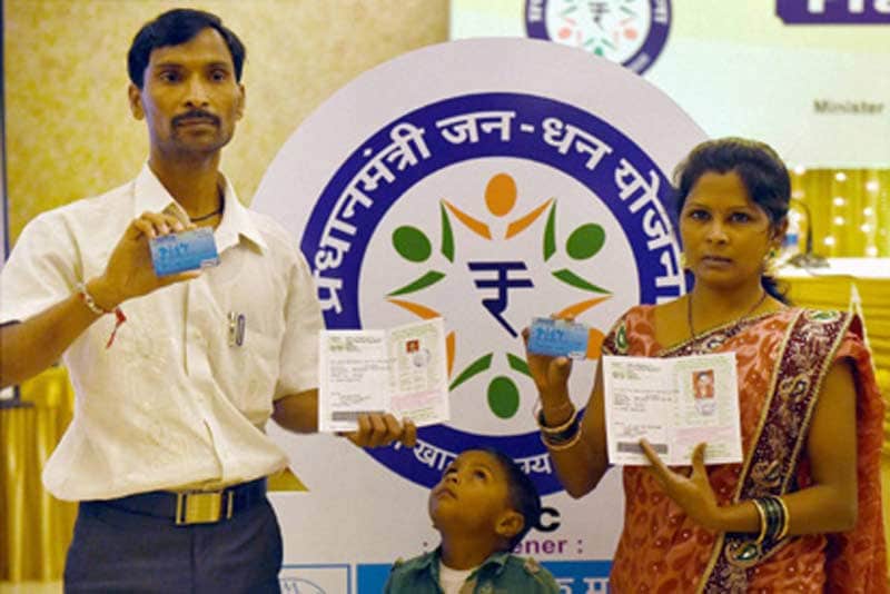 3. Jan Dhan Yojana: The Finance Ministry data further showed that 8.74 crore of the accounts were seeded with Aadhaar and 17.14 crore account holders were issued RuPay cards. (PTI)