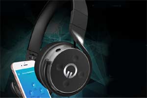 With 'Muzik' headphones, share music with just a swipe