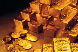 Pure gold (99.9 purity) also fell by a similar margin to settle at Rs 28,040 per 10 grams as against Rs 28,145 earlier.