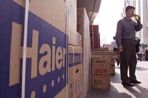 The acquisition announced today comes as Haier tries to shed its image as a low-cost brand and move into premium market segments. (Reuters photo)
