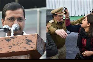 Top AAP leaders said after the attack, the party has decided not to "rely" on Delhi Police for security of Kejriwal, who is the party's national convenor.(Express photo) Top AAP leaders said after the attack, the party has decided not to "rely" on Delhi Police for security of Kejriwal, who is the party's national convenor.(Express photo)