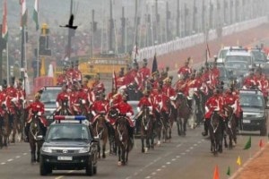 "In order to facilitate the parade, the Rajpath stretch between Vijay Chowk and India Gate will be closed for general public from 6.30 PM tomorrow. (Express photo)