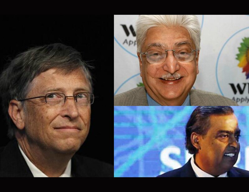 Reliance Industries Mukesh Ambani, Wipro chief Azim Premji and Sun Pharmaceutical Industries' Dilip Shanghvi, have made it to a global list of 50 wealthiest people, which is topped by Microsoft Corporation co-founder Bill Gates, according to a new list by Wealth-X in collaboration with Business Insider. Here is all you wanted to know in 10 slides about list: