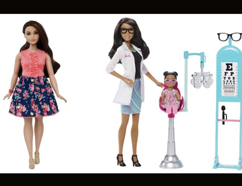 Therefore, Mattel unveiling three new body types in the interest of a “broader view of beauty”—that ditch her skeletal frame in favour of ones that show more realistic body fat content—is a welcome move. (Source: shop.mattel.com)
