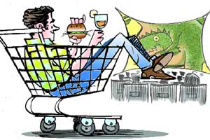Food and entertainment, the new anchors at malls