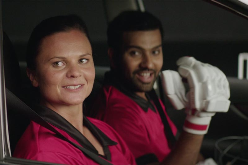 Rohit Sharma, nissan, Rohit Sharma nissan, nissan indian ambassador, Rohit Sharma brand ambassador, Rohit Sharma india brand ambassador, Andre Russell, Suzie Bates, Andre Russell nissan, Suzie Bates nissan