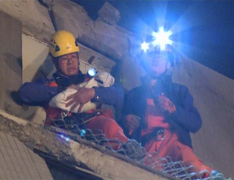 Earthquake in Taiwan: The emergency management information center said 1,236 rescuers from outside Tainan were deployed, including 840 from the army, along with six helicopters and 23 rescue dogs. Tainan's municipal government said it mobilized nearly 600 professional and volunteer firefighters.