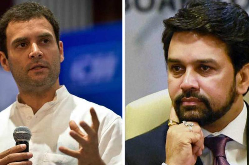 JNU protest, JNU protest today , JNU protest news, rahul gandhi, anurag thakur, rahul gandhi anurag thakur, anurag thakur on jnu protest, anurag thakur in lok sabha