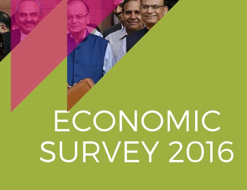 Economic Survey 2016 highlights: The government tabled the Economic Survey 2016 today in Parliament by FM Arun Jaitley amid shouting by opposition benches. It has been revealed that GDP growth rate in India is seen in range of 7 to 7.75 per cent in 2016-17 (it expects Indian economy to grow 7-7.5 percent in the fiscal year to March 2017). Economic Survey 2016 is a key government report presented ahead of the Union Budget 2016 by Finance Minister Arun Jaitley on Monday. The Economic Survey, the basis for Arun Jaitley's budget for the fiscal year starting April 1, projected India to grow 8 percent in the next couple of years. The survey was prepared by the finance ministry's chief economic adviser Arvind Subramanian. Here are the Economic Survey highlights: (Image Source: PIB)<strong>Read more:</strong> <a href="https://www.financialexpress.com/article/budget-2016/economic-survey-2016-live-updates-fm-arun-jaitley-state-of-economy-union-budget-2016/216364/"><strong>Economic Survey 2016 LIVE updates: Govt tables Economic Survey 2015-16, FY17 GDP seen at 7-7.75%</strong></a>