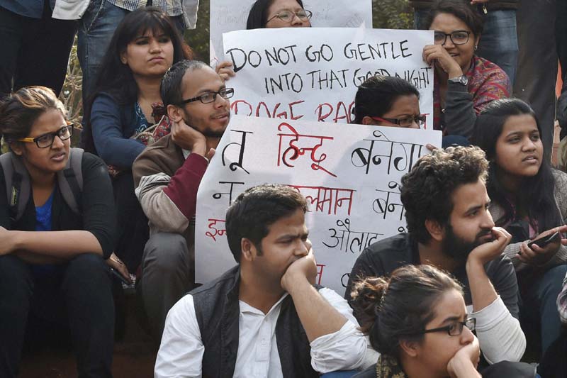 jnu protest, jnu issue, jnu news, jnu news today, jnu students protest, rahul gandhi, rahul gandhi news, rahul gandhi education, jnu students, jnu incident, jnu campus, jnu delhi, jnu case, Kanhaiya Kumar, Kanhaiya Kumar jnu, sedition, sedition in JNU, JNU BJP, bharatiya janata party, BJP news, Rashtriya Swayamsevak sangh, RSS news, india news