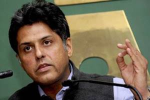 Accusing the Prime Minister of "completely and absolutely failing to show statesmanship" in ensuring smooth conduct of Parliament, Congress spokesman Manish Tewari said the government is trying to browbeat the opposition charging it with disrupting House proceedings. (PTI Photo)