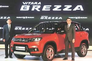 The compact SUV, whose development was led by Maruti Suzuki executive director (engineering) CV Raman, will take on the likes of Ford Ecosport, Mahindra TUV300 among others. “If Baleno is our poster car for Make in India, Vitara Brezza is Maruti Suzuki’s statement of Create in India,” Maruti Suzuki India managing director Kenichi Ayukawa said at the unveiling of the new model.