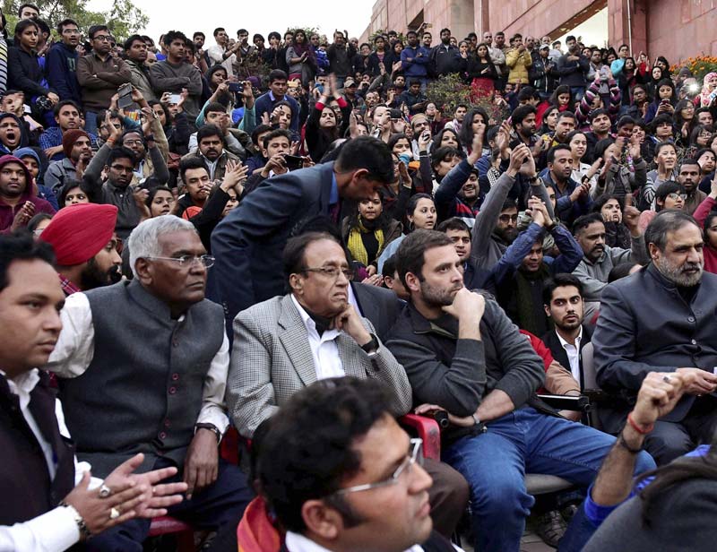Rahul Gandhi, JNU, JNU Protest, jnu students, jnu news, jnu issue, rahul gandhi speech, rahul gandhi news, rahul gandhi attacks modi, rahul gandhi attacks bjp, rahul gandhi at jnu