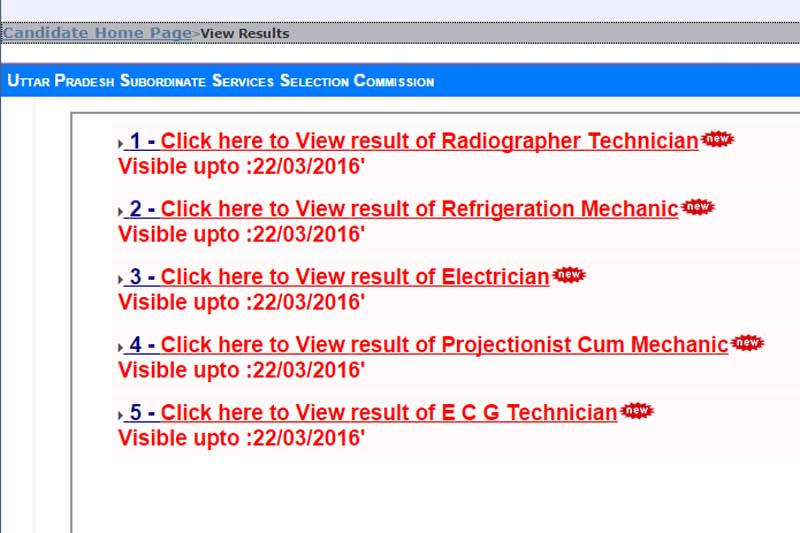 UPSSSC, UPSSSC CMS results, UPSSSC CMS results 2015 UPSSSC exam results, UPSSSC exam results 2015, Combined Medical services, Combined Medical services exam results, upsssc.gov.in, upsssc.gov.in results