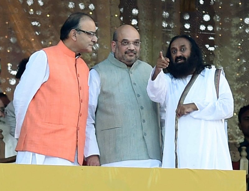 world culture festival, sri sri ravi shankar, world cultural festival, sri sri, Arun jaitley, Amit shah, ravi shankar, art of living foundation, sri sri ravi shankar, sri sri world culture festival,BJP