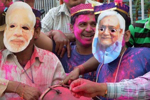 holi 2016, narendra modi holi, modi news, nitish kumar, lalu yadav, holi images, holi songs, holi wishes, holi messages, holi 2016 images, holi sweets, holi sweets online, holi festival 2016, holi celebration