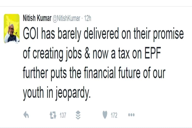 epf tax, EPF tax rollback, epf tax on withdrawal, epf tax budget, epf tax 2016, epf tax benefit, epf tax rules, epf tax deduction, epf taxable, epf taxable income, epf new rules, epf new rules 2016, epf new rules budget 2016, epf withdrawal taxable india, epf withdrawal amount taxable, epf withdrawal non taxable, pf tax budget 2016, budget 2016, budget 2016 highlights, budget 2016 income tax, 