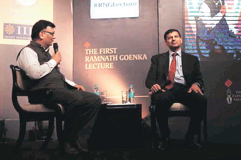 Sunil Jain, Managing Editor, The Financial Express, in conversation with RBI Governor Raghuram Rajan