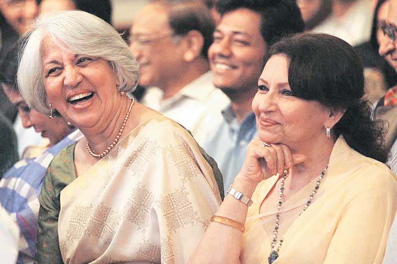 Isher Judge Ahluwalia, Chairperson, Board of Governors, the Indian Council for Research on International Economic Relations with actor Sharmila Tagore