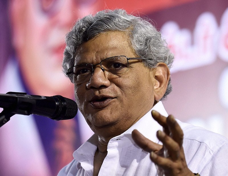 Sitaram Yechury, narendra modi, yechury slams modi, sitaram yechury slams modi govt, modi government, BR Ambedkar, PM Narendra Modi, BJP, beef issue, Hyderabad university issue, jnu issue, kanhaiya kumar