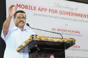 Kejriwal launches app to improve maintenance of Delhi government schools