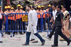 Rahul gandhi, kolkata flyover Rahul gandhi, kolkata flyover