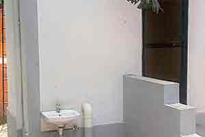 The toilet Mercedes-Benz built at a school in Goa CM’s constituency. (Express Photo)