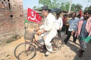 Anisur Rahman of CPM, which has represented Domkol for decades. (Express Photo by Subham Dutta)