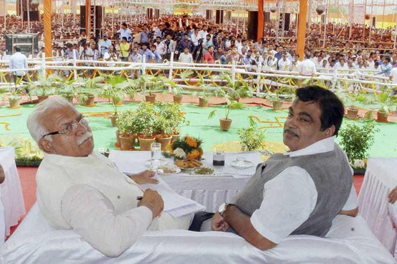Nitin Gadkari , Manesar Palwal express way, Manesar Palwal express way launch news, Shri Nitin Gadkari inaugurates Manesar Palwal section of Western Peripheral Expressway,news