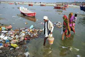Uma Bharti said the cleanliness of a river cannot be established in a lab where quality of packaged drinking water is established. Uma Bharti said the cleanliness of a river cannot be established in a lab where quality of packaged drinking water is established.