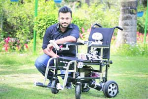 While Vaish and his team have been working on brain sensors for close to five years, the concept of a brain-controlled wheelchair struck him last year.