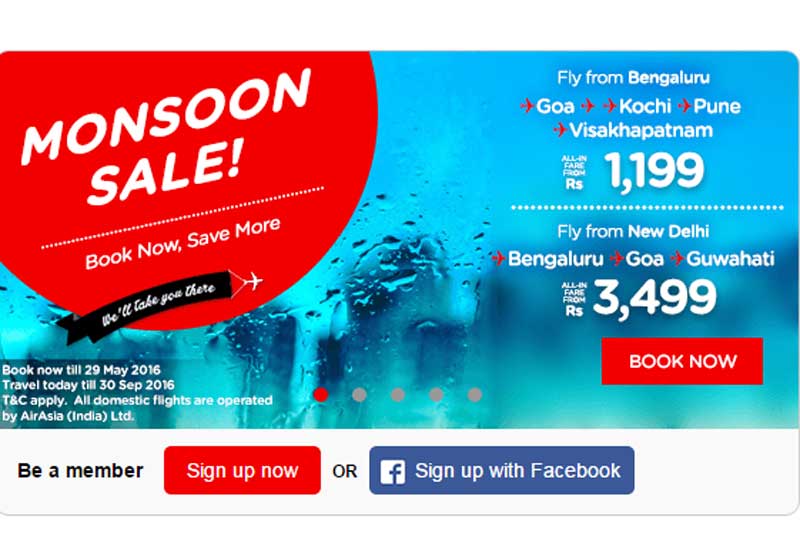 airasia sale, airasia sale india, airasia offer, AirAsia, monsoon sale, airasia monsoon sale, airasia monsoon sale offer, airasia ticket prices, airasia new