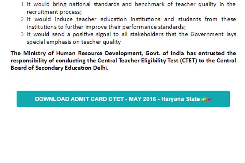 CBSE CTET 2016, CBSE CTET 2016 admit card, CBSE CTET 2016 exam, CBSE CTET 2016 haryana, CBSE CTET 2016 haryana exam, CBSE CTET 2016 haryana admit card, CBSE CTET 2016 result