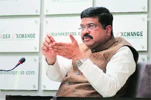 The price of ethanol will be determined on the basis of prevalent price of sugar in the open market as also demand- supply situation, Oil Minister Dharmendra Pradhan said. (Express Photo)
