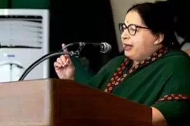 J Jayalalithaa at the swearing-in ceremony on Monday. (Source: IE) J Jayalalithaa at the swearing-in ceremony on Monday. (Source: IE)