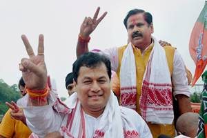 The oath-taking ceremony will be held at Khanapara field in Guwahati, Sonowal told PTI. (PTI) The oath-taking ceremony will be held at Khanapara field in Guwahati, Sonowal told PTI. (PTI)