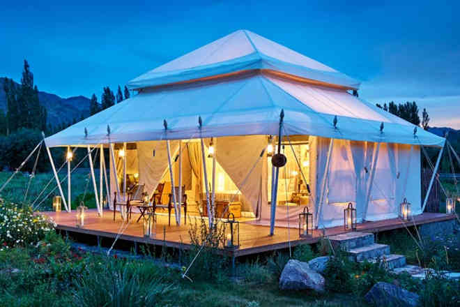 Go luxury camping in Ladakh