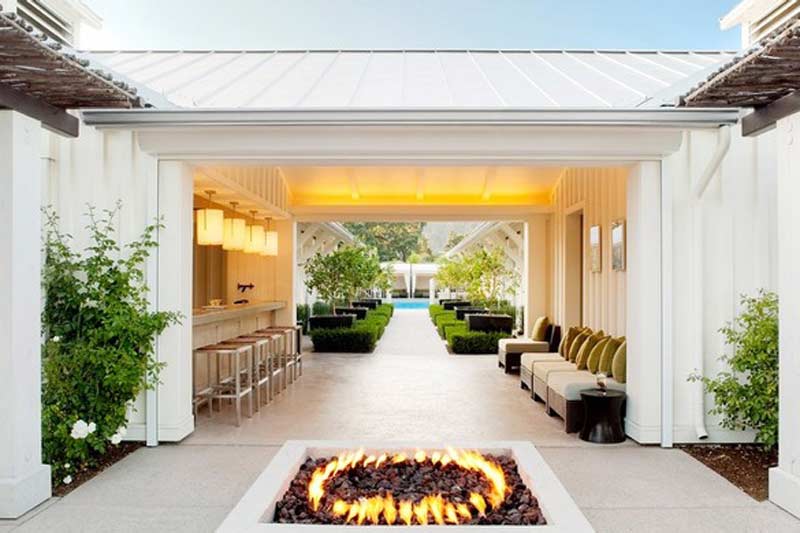 At Calistoga Ranch, 50 freestanding guest lodges are nestled among oak trees and babbling brooks, and fire pits warm outdoor living rooms. If you think all this indulgence is for couples, think again. Solage Calistoga may be as high-end, but it’s also got nice family-friendly touches, liked a children’s pool and free bikes. (Photos: Visit California)