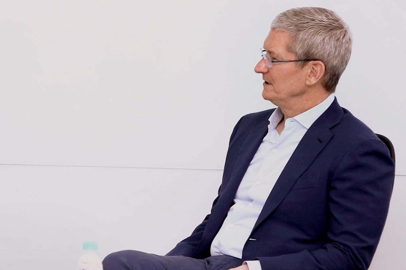 <b>Apple CEO mesmerised by India: </b> Cook talked about his visit to India, and said he had been received with great warmth. He spoke about his visit to different parts of the country, and his meetings with people including youth, business leaders, and film actors. In particular, he mentioned his visit to the Siddhivinayak Temple in Mumbai, and watching a cricket match. The Prime Minister, appreciating Cook, said that in India, ‘seeing is believing’ and added that these experiences would definitely steer Apple CEO’s business decisions. (PTI)
