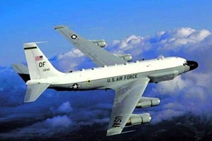 The plane aborted on takeoff and caught fire at about 8:30 a.m., Pacific Air Forces public affairs said in an email. It crashed on the flight line of the base. (Reuters)