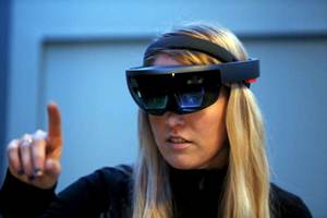 The HoloLens traces its lineage to Kinect, an add-on for Microsoft's Xbox gaming console that was introduced in 2010. (Reuters)
