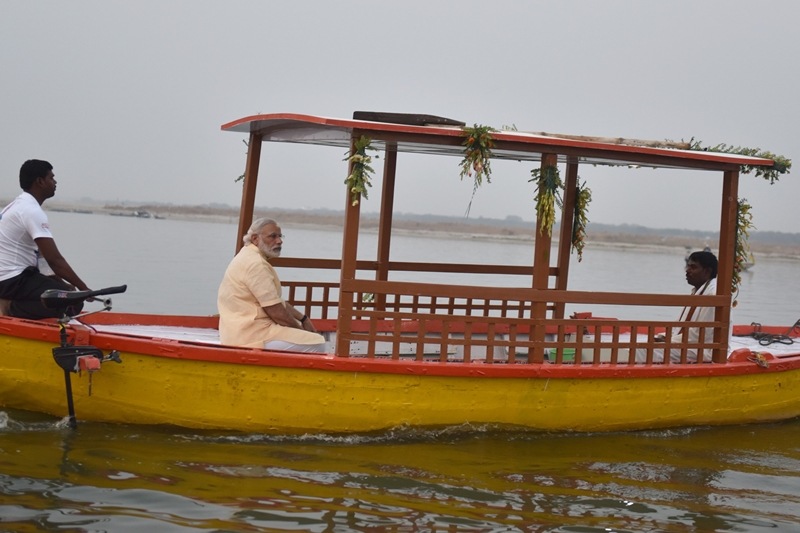 Narendra Modi, PM Modi in UP, Modi solar-powered e-boats, Modi in Varanasi