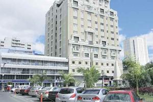 A very large number of investors in India have offices in this 12-storey building, ‘One Cathedral Square’, on Jules Koenig Street in downtown Port Louis, the capital of Mauritius. (Express Photo: Anil Sasi) 