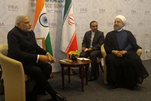 PM Narendra Modi with Iran’s President Hassan Rouhani. (Source: IE) PM Narendra Modi with Iran’s President Hassan Rouhani. (Source: IE)