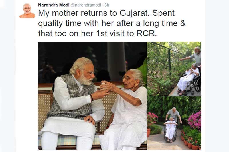 Narendra Modi, Narendra Modi mother, Narendra Modi mother Heeraben, PM house, modi news, modi latest news, india news, race course road