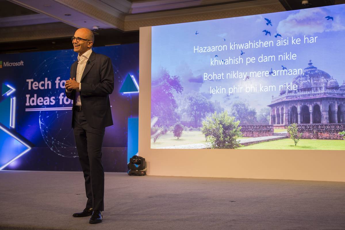 Satya Nadella, Satya Nadella india, Satya Nadella india visit, Satya Nadella visit, Satya Nadella microsoft, ravi shankar prasad, jayant sinha, narendra modi