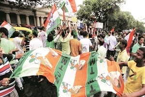 In a video uploaded on Facebook by BJP leader Kailash Vijayvargiya, the TMC leader is seen threatening BJP supporters and also warning to 'shoot the all' for raising slogans against him. (file Photo) In a video uploaded on Facebook by BJP leader Kailash Vijayvargiya, the TMC leader is seen threatening BJP supporters and also warning to 'shoot the all' for raising slogans against him. (file Photo)