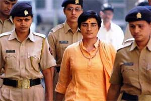 Pragya’s lawyer Prashant Maggu filed the bail plea earlier in the day after the National Investigation Agency (NIA) decided to drop her name from the list of accused in its chargesheet. (PTI)